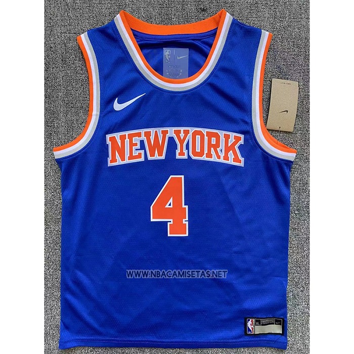 Camiseta Nino New York Knicks Derrick Rose NO 4 Icon Azul